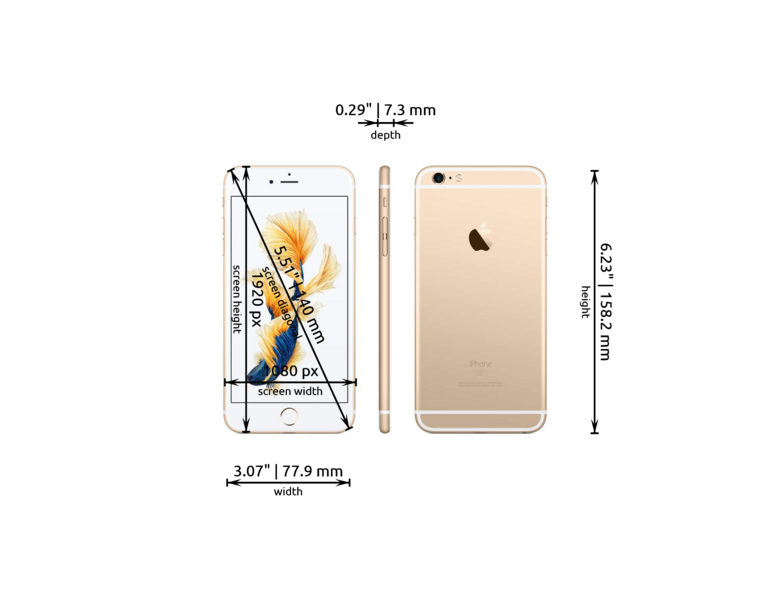 Apple iPhone 6S Plus dimensions