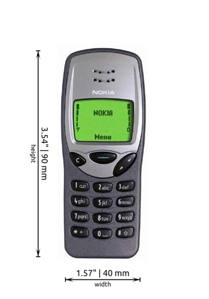 Nokia 3210 dimensions