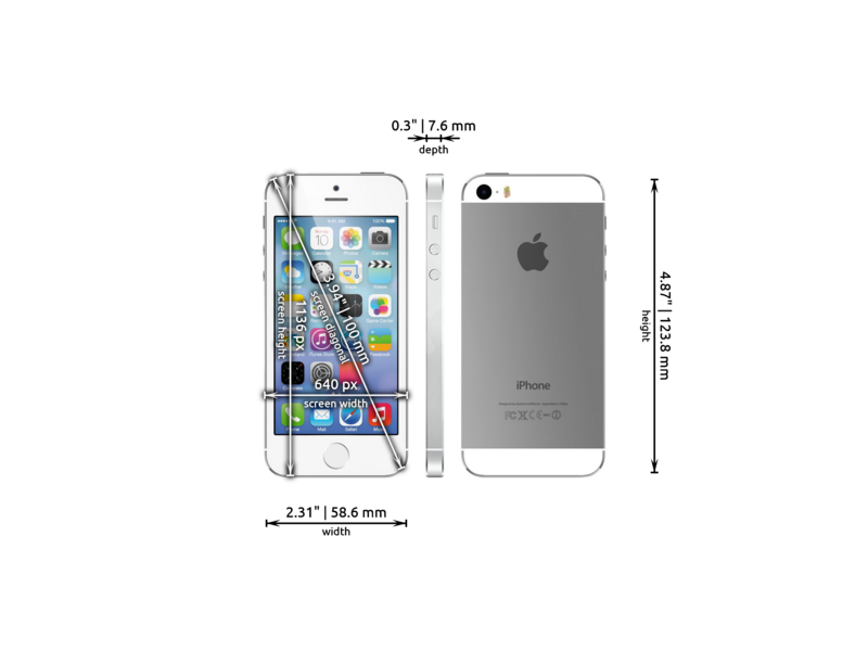 Apple iPhone 5 dimensions