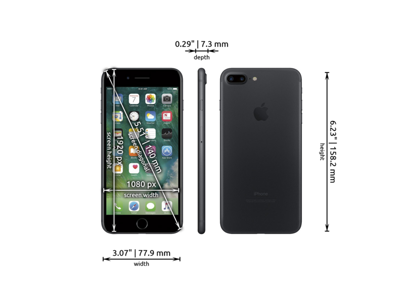 Apple iPhone 7 Plus dimensions