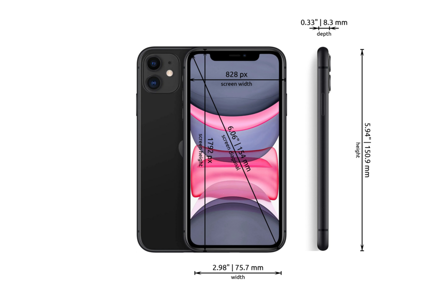 Apple iPhone 11 dimensions