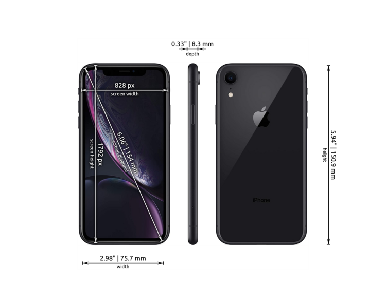 Apple iPhone XR dimensions