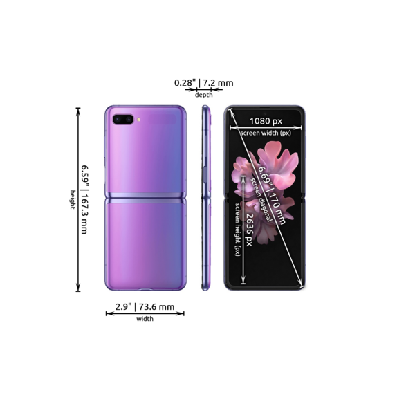 Samsung Galaxy Z Flip dimensions